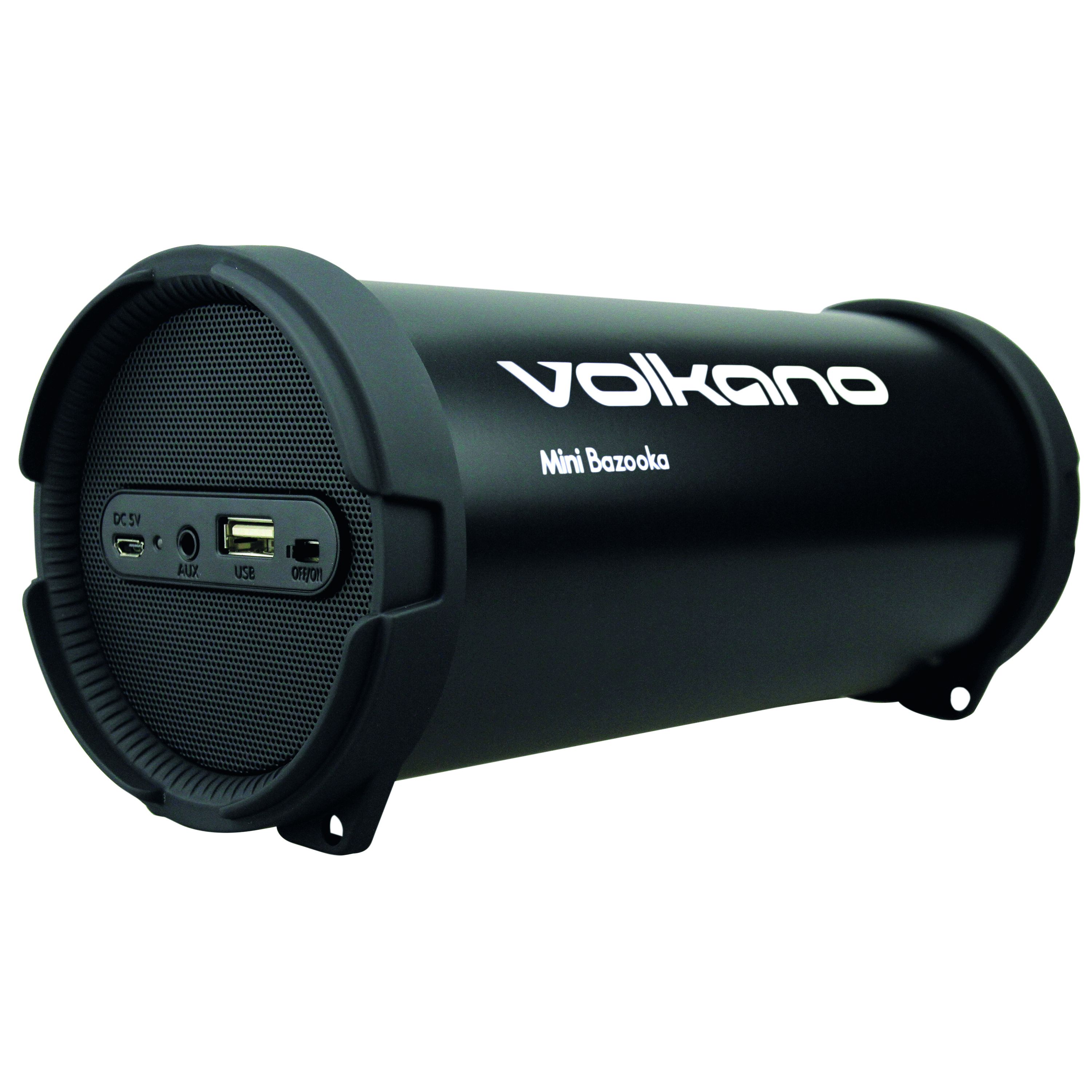 Volkano Mini Bazooka Series Bluetooth Speaker - Black