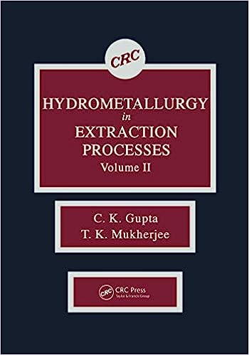 Hydrometallurgy in Extraction Processes Volume II