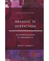 Meaning in Interaction 