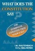 What does the Constitution say? -  The Complete Constitution made easy