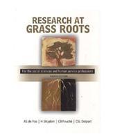 Research at Grass Roots: For the Social Sciences and Human Services Professions