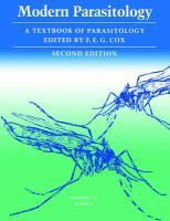 Modern Parasitology: a Textbook of  Parasitology