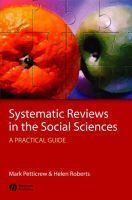 Systematic Reviews in Social Sciences: A Practical Guide