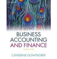 Business Accounting and Finance