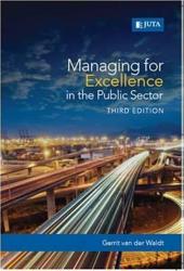 Managing for Excellence in the Public Sector