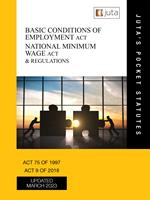 Basic Condition of Employment Act 75 of 1997 and Minimum Wage Act 9 of 2018