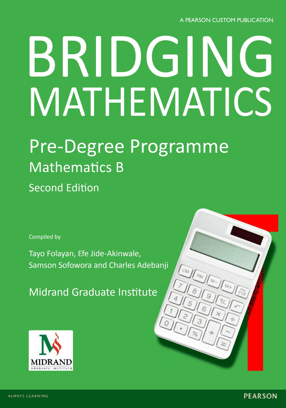 Bridging Mathematics - Pre Degree Programme, Mathematics B (E-Book)